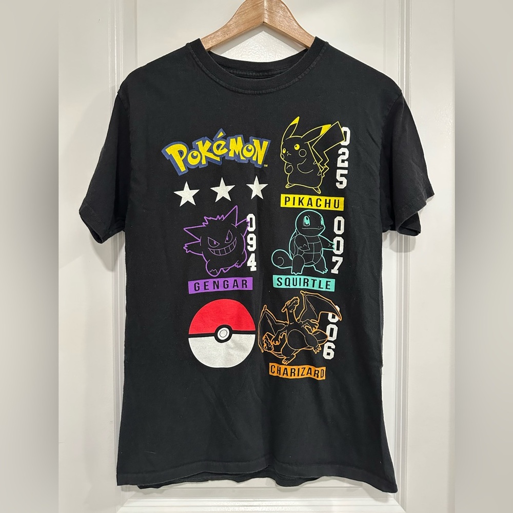 Pokemon Black Graphic Short Sleeve Tee Men’s Medium